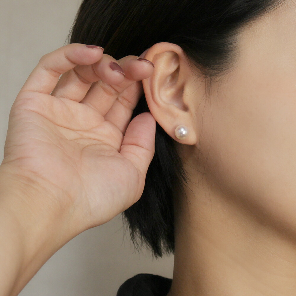 楽天市場】あこや 本真珠 ピアス 9mm 9.5mm 大珠 アコヤ パール