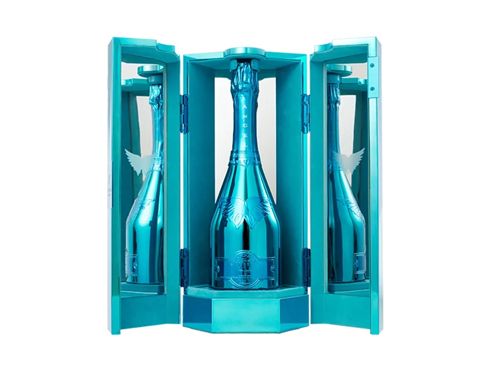 エンジェル エッグ シャンパン 空瓶 リモコン付 青 ブルー 卵 単三電池