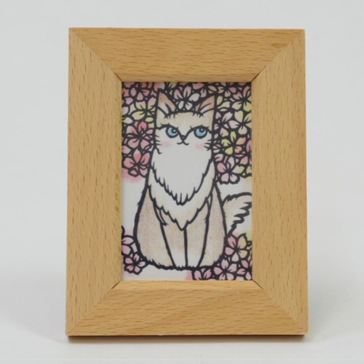 楽天市場】みに額 猫切り絵作家 松風直美 切り絵 ねこ ネコ アート