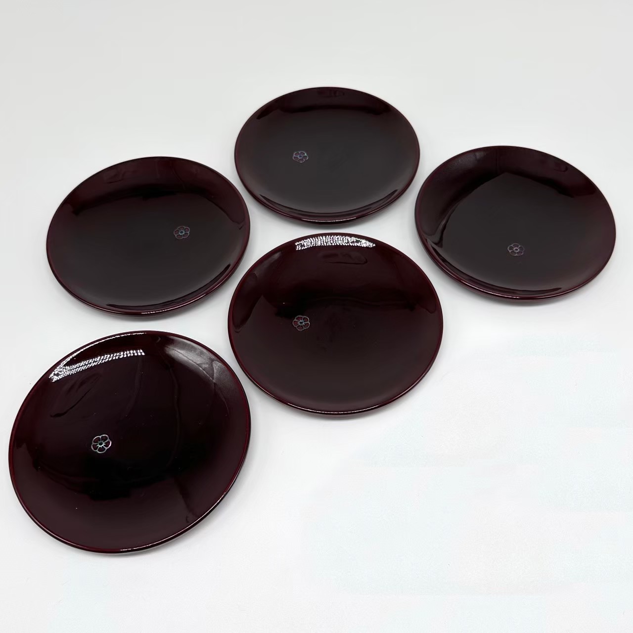 楽天市場】【本日P+2倍と最大2000円OFF】 銘々皿 4.5寸 総溜 明月 5枚