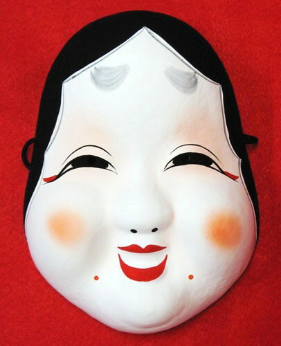 楽天市場】日本面 縁起物張り子 張子お面 和紙面 お多福面 : 和風雑貨