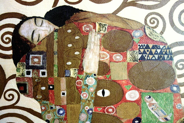イタリア製 額絵 グスタフ・クリムト 生命の樹 ストックレー・フリーズ