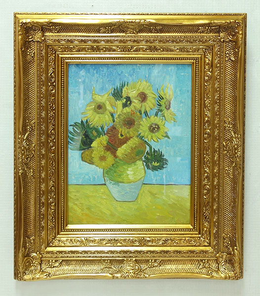フィンセント・ファン・ゴッホ 絵画 ひまわり 良質キャンバス豪華 金箔