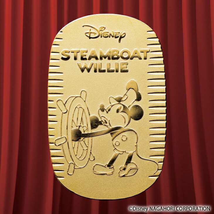 楽天市場】Disney監修 正規品『蒸気船ウィリー』純金小判20g 保証書