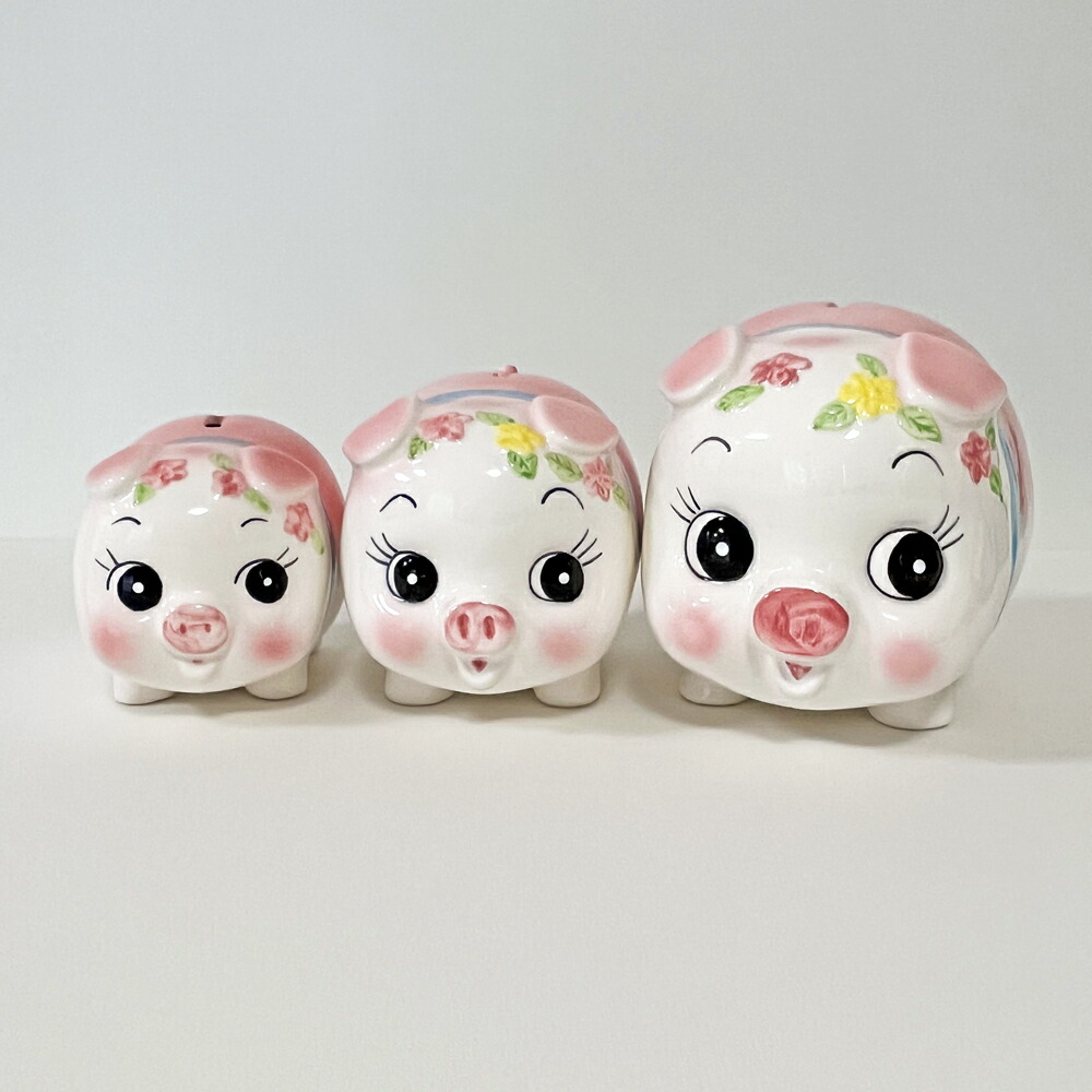 楽天市場】ぶた貯金箱 (大) /日本製 国産品 瀬戸焼 陶器 コイン入れ