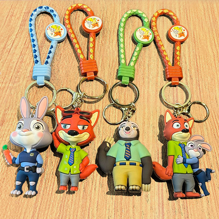 楽天市場】【選べる4種類】ズートピアキーホルダー ラバーストラップ