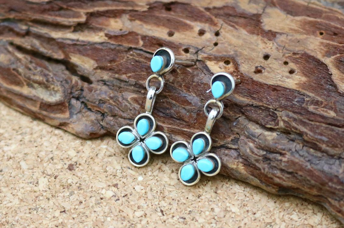 楽天市場】インディアンジュエリー ズニ族 ターコイズ フラワー 花
