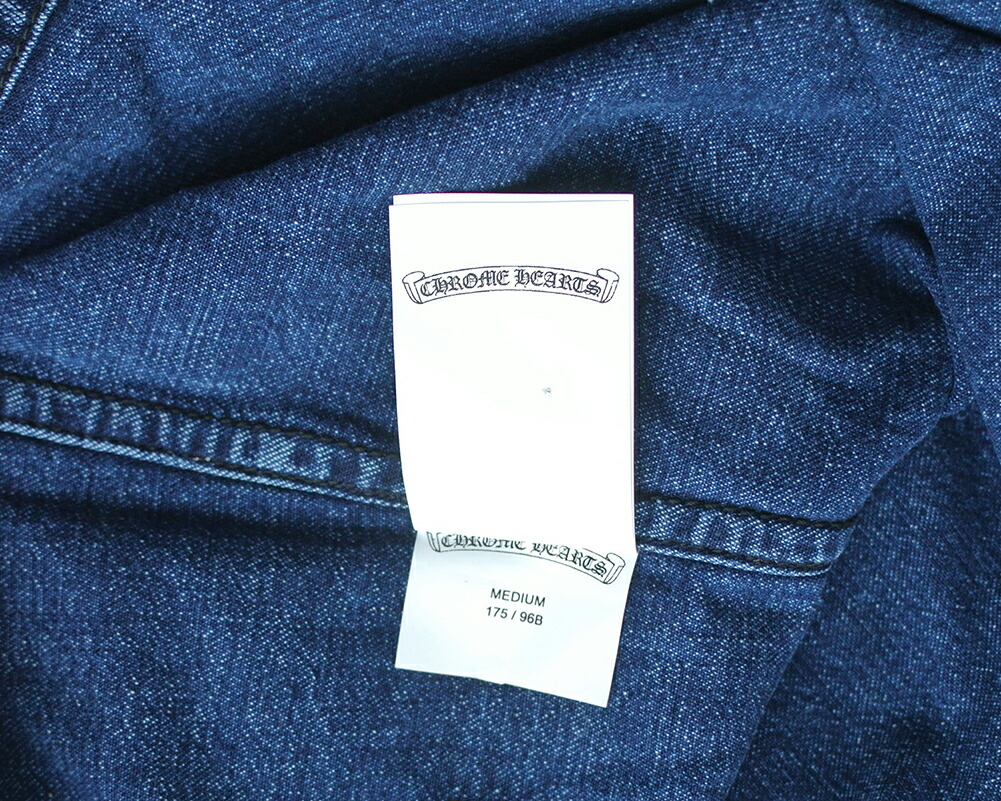 楽天市場】CHROME HEARTS MEDIUM BLUE DENIM SHIRT クロムハーツ