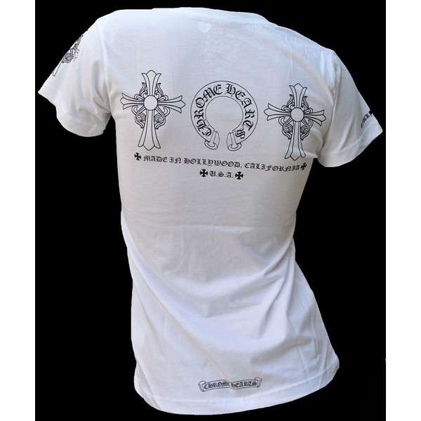 楽天市場】CHROME HEARTS LADIES T-SHIRT HALF SLEEVE WHITE クロム