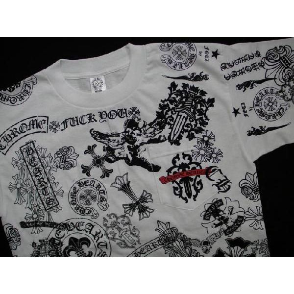 楽天市場】クロムハーツ マルチモチーフプリント Tシャツ ホワイト