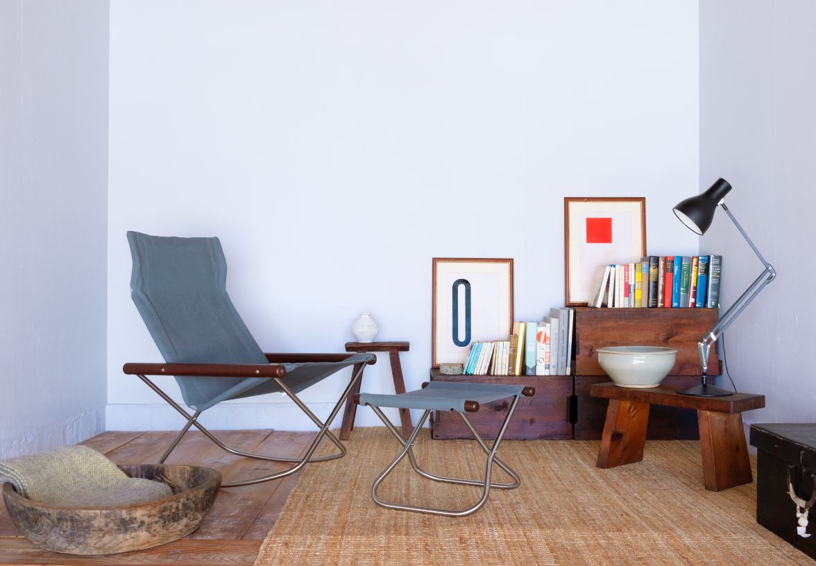 楽天市場】ニーチェアエックス ロッキング オットマンセット グレー