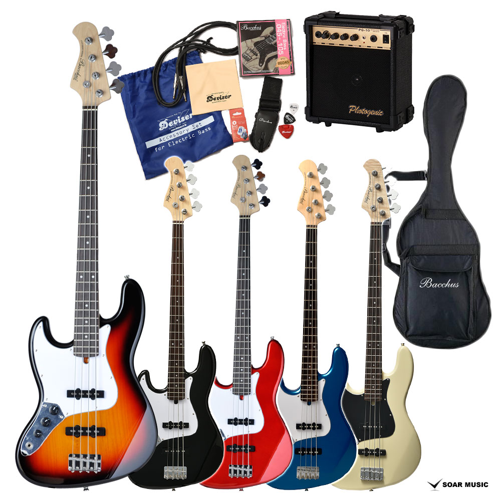 楽天市場】Bacchus バッカス BJB-1R-LH 左利き用 エレキベース 初心者