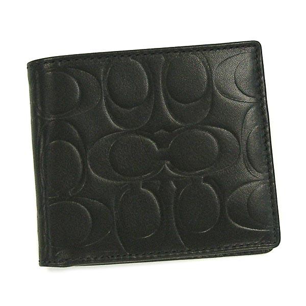 楽天市場】財布 コーチ シグネチャーエンボスド 二つ折り（バッグ