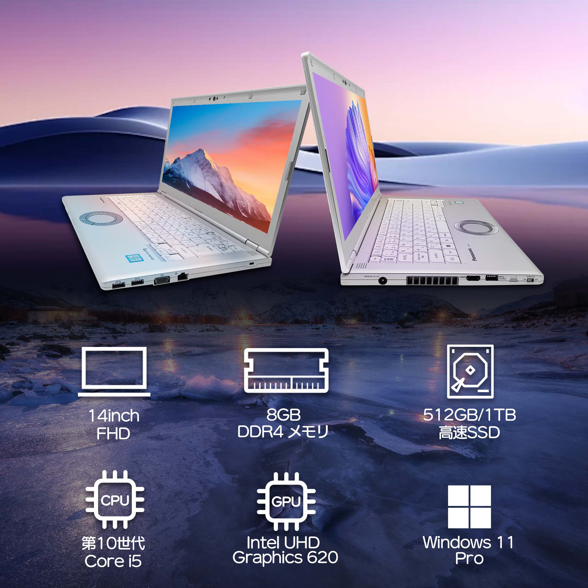 楽天市場】ノートパソコン office付き 中古 Let's Note panasonic