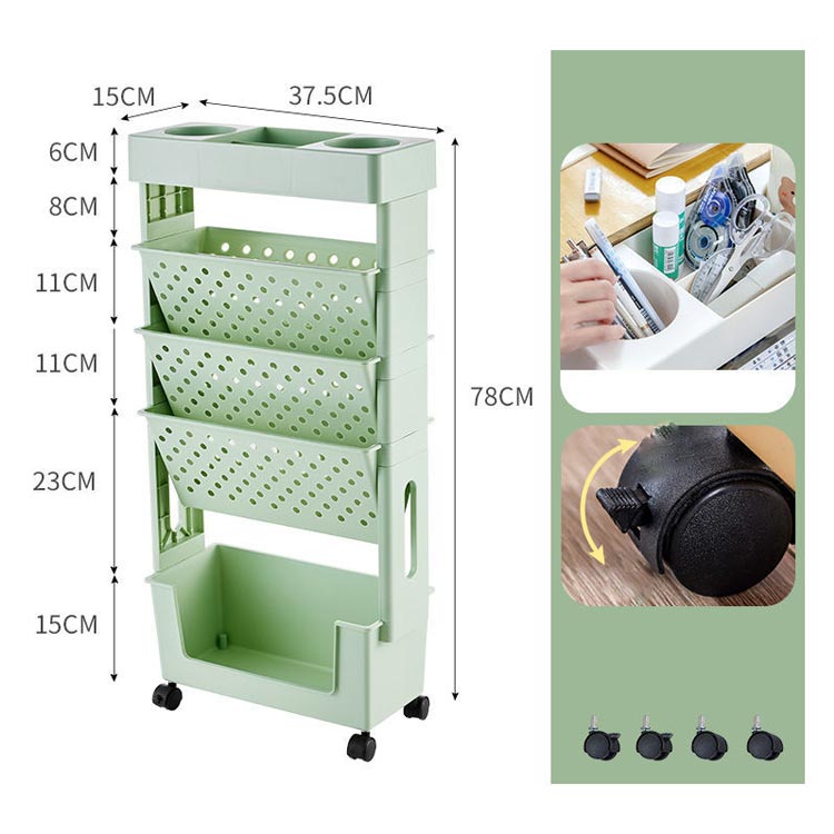 楽天市場】ファイルワゴン 書類 整理 収納 オフィスワゴン すき間収納