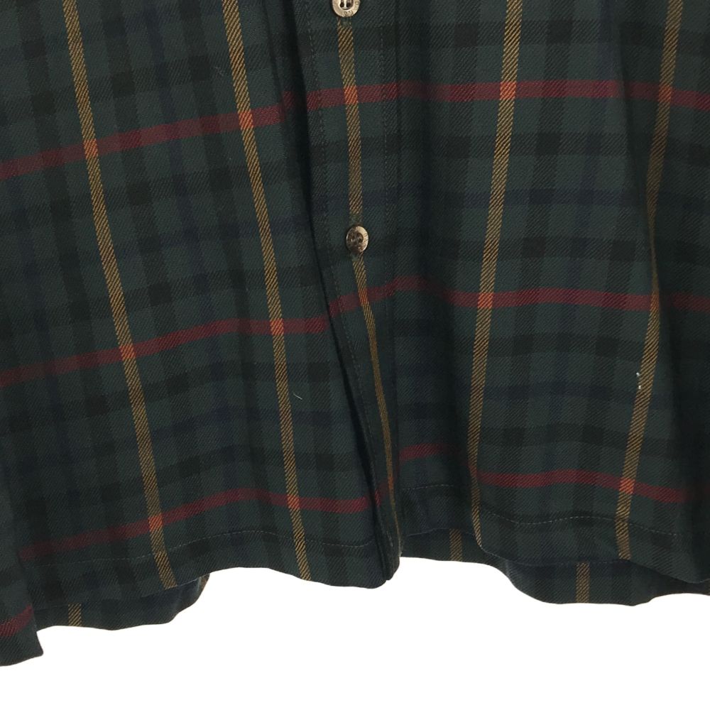 楽天市場】古着 DAKS ダックス 日本製 長袖 チェックシャツ M グリーン