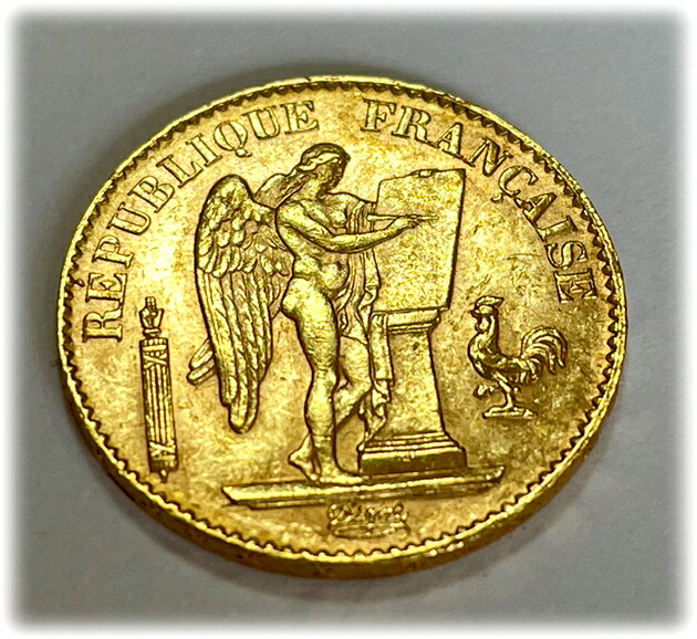 楽天市場】【アンティーク】『フランス ラッキーエンジェル金貨 20