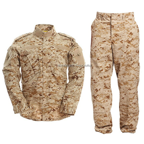 楽天市場】Broptical 迷彩服 戦闘服 ピクセルブラウン 上下 セット