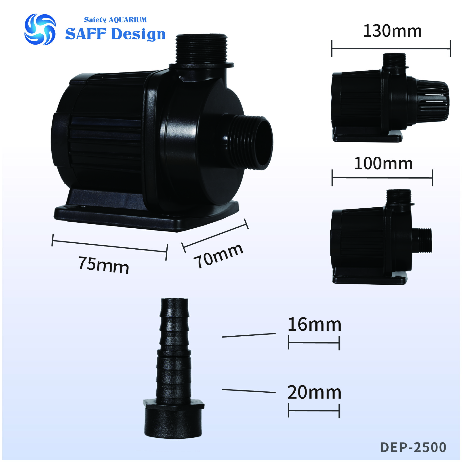 楽天市場】HSBAO社製 DEP-2500 吐出量2500L/H (毎分41L) 最大揚程2.5m
