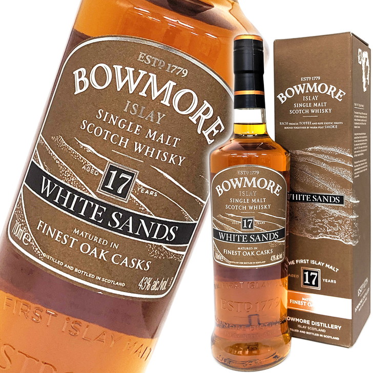 楽天市場】【あす楽】 ボウモア 17年 ホワイトサンズ 700ml 43度 並行