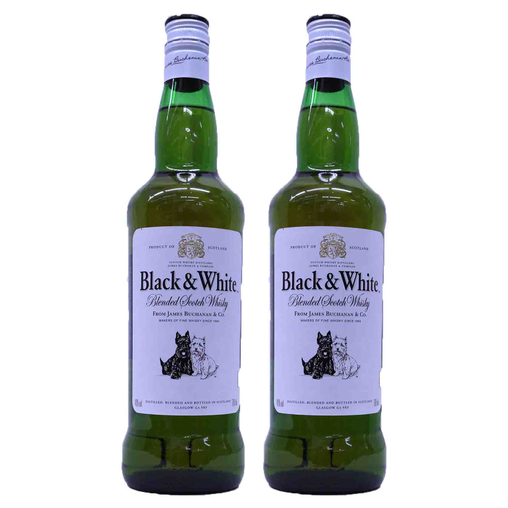 楽天市場】ブラック＆ホワイト 40度700ml ブレンデッドスコッチ