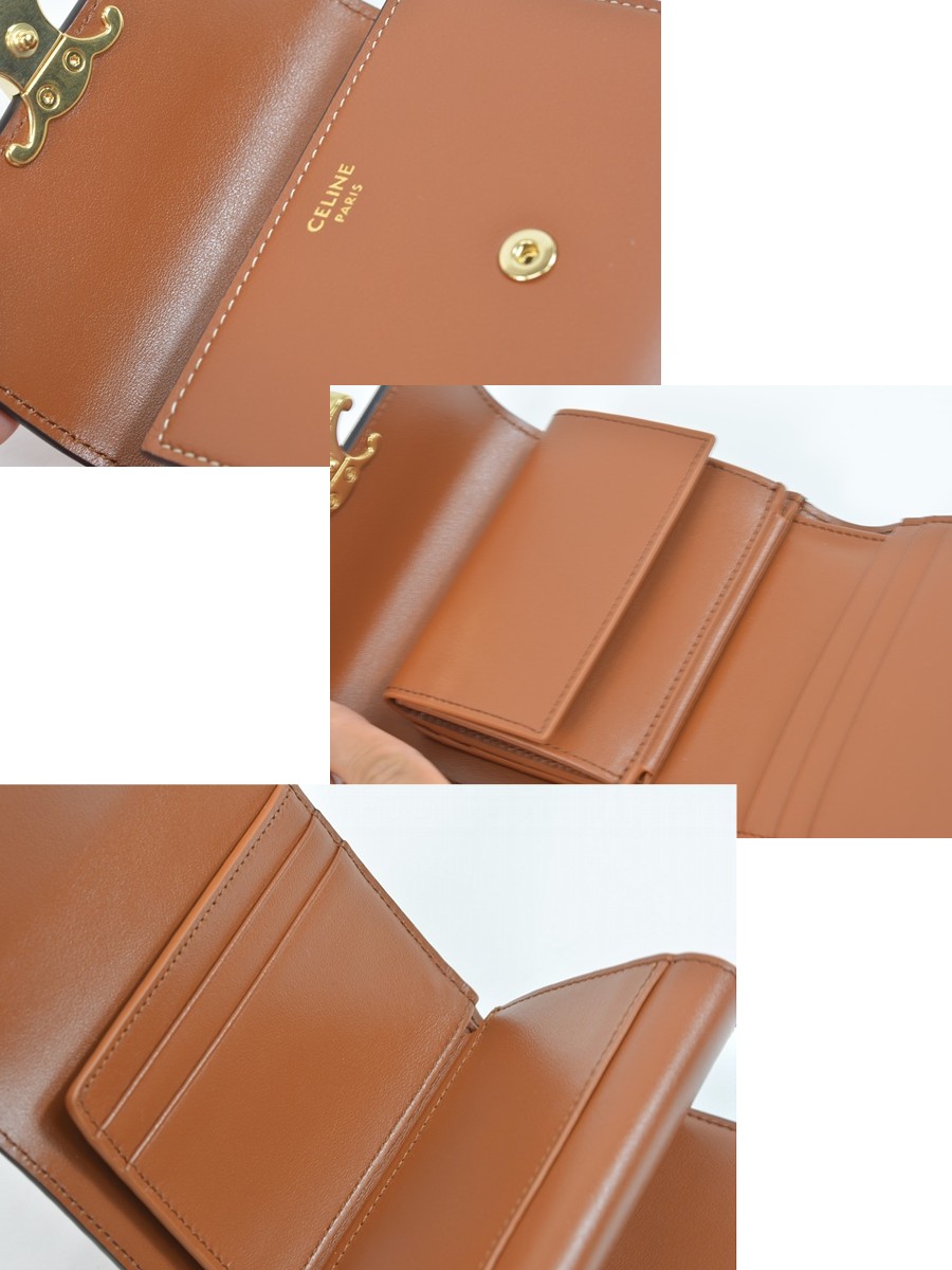 楽天市場】【未使用品】セリーヌ 財布 トリオンフ スモールフラップ
