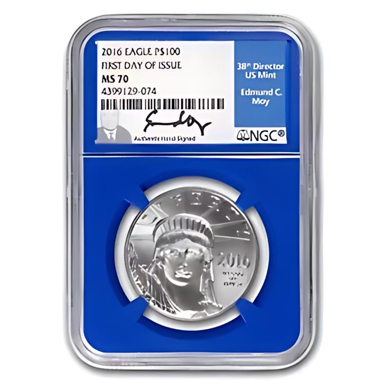☆最高鑑定 2016 米国 プラチナ イーグル 100ドル PCGS MS70
