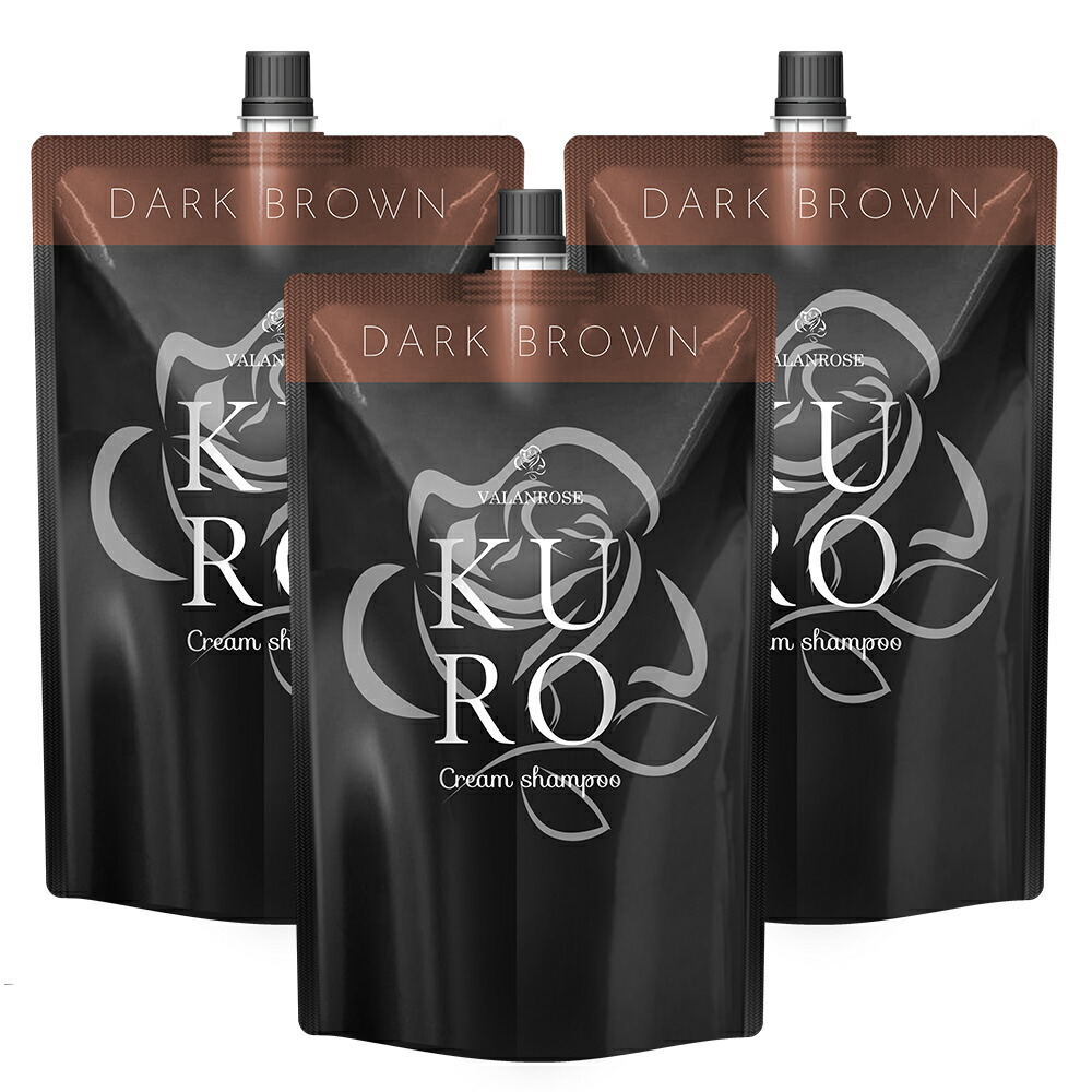 バランローズ KUROクリームシャンプー 白髪染め