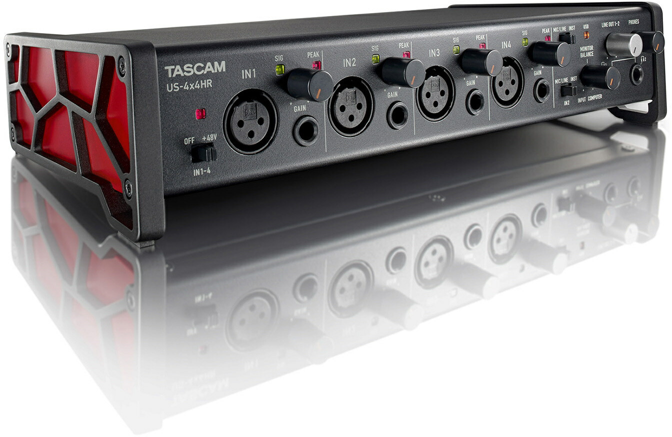 楽天市場】TASCAM US-4x4HR 4Mic 4IN/4OUT USB オーディオ