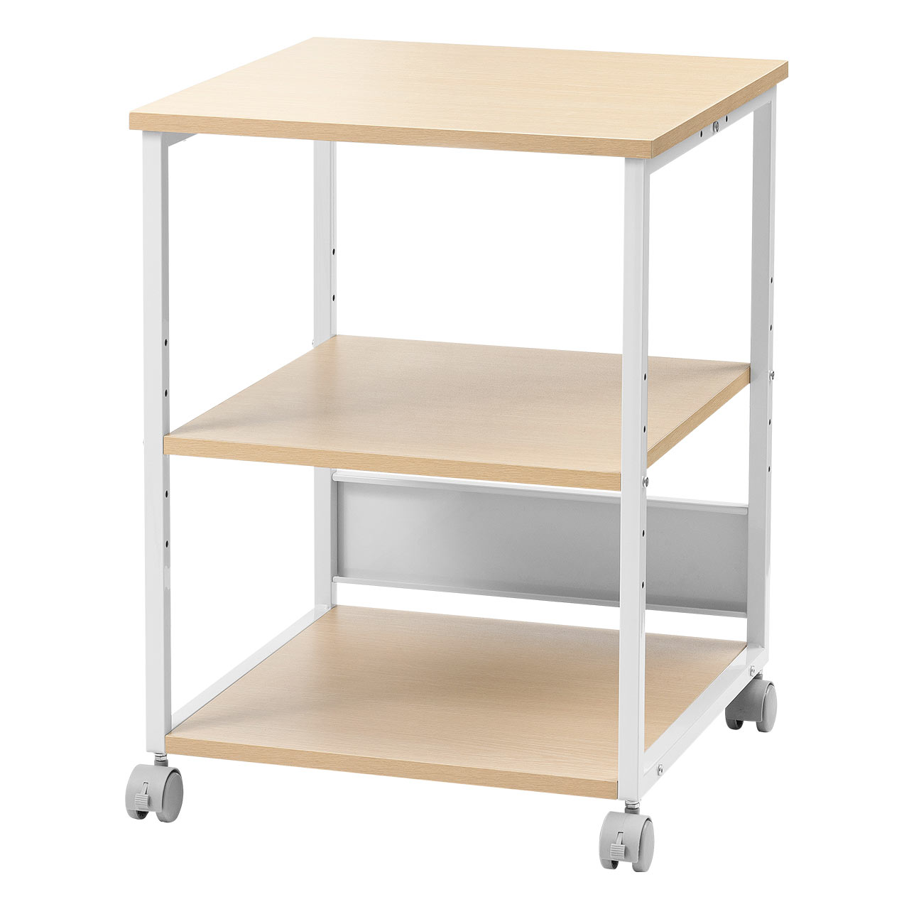 オフィス用棚 ラック ワゴン プリンターラック キャスター付き 台」の