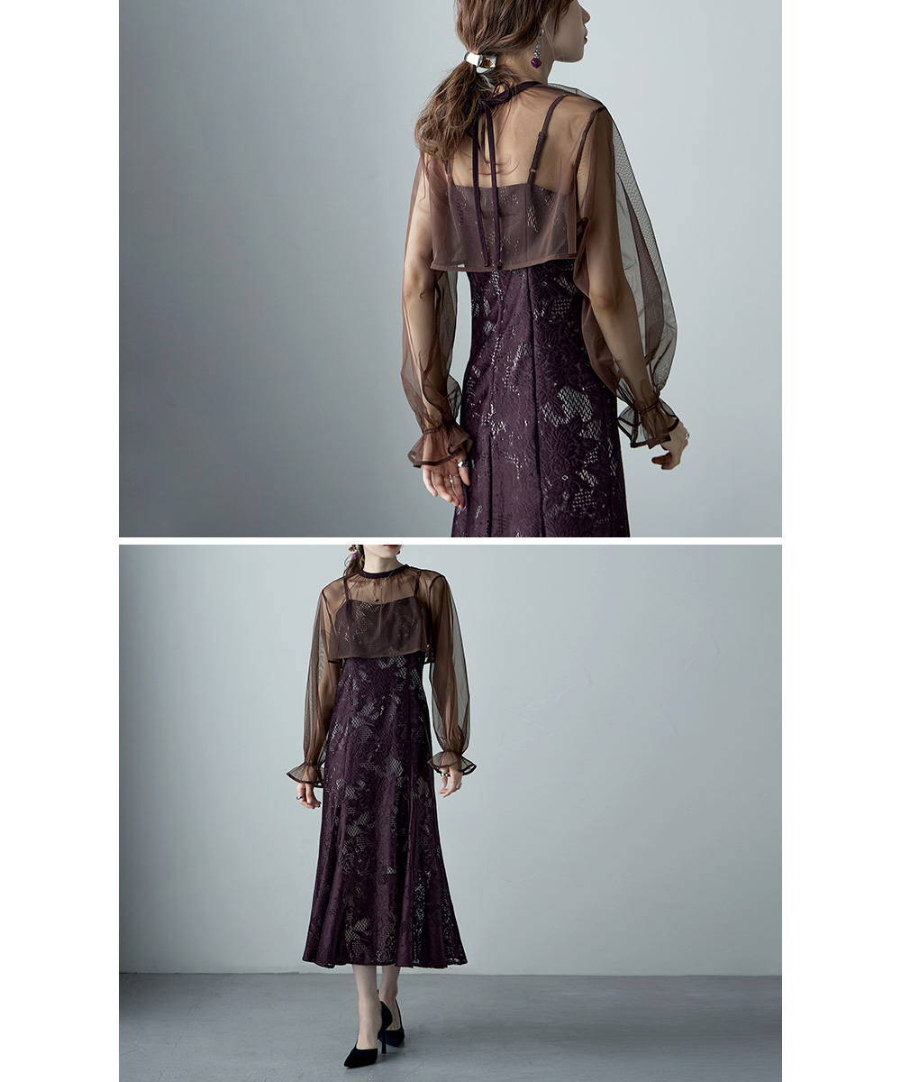 楽天市場】3wayシフォンボレロ&レースキャミドレス ワンピース ワンピ