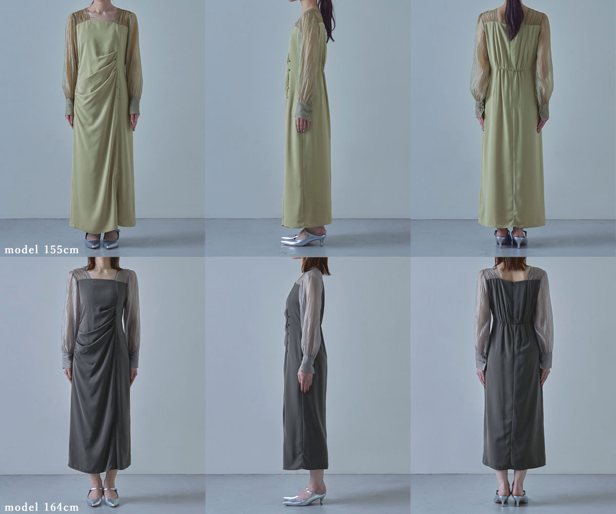 楽天市場】ドレープデザインIラインドレス ワンピース ワンピ ドレス