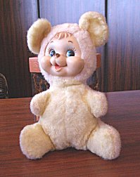 vintage ラシュトンRushtonハッピーベア ラバーフェイスドール vintage