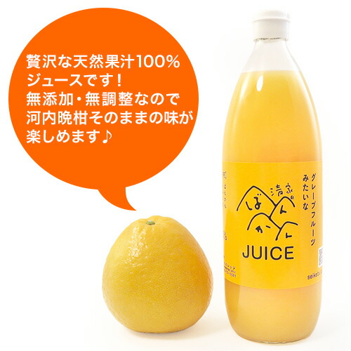 愛媛県産うわごーるど(河内晩柑)ジュース 720ml 12本セット 愛媛県産