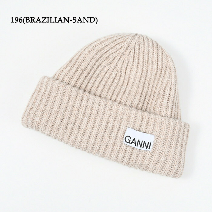 ganni multicolore Logo beanie ガニー ビーニー ganni multicolore