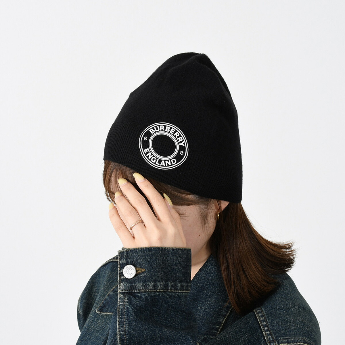 楽天市場】BURBERRY バーバリー ニット帽 帽子 ロゴグラフィック