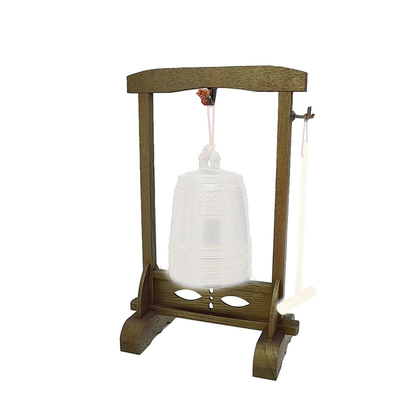 3.5寸鐘 木枠・撞木付き 癒しの鐘