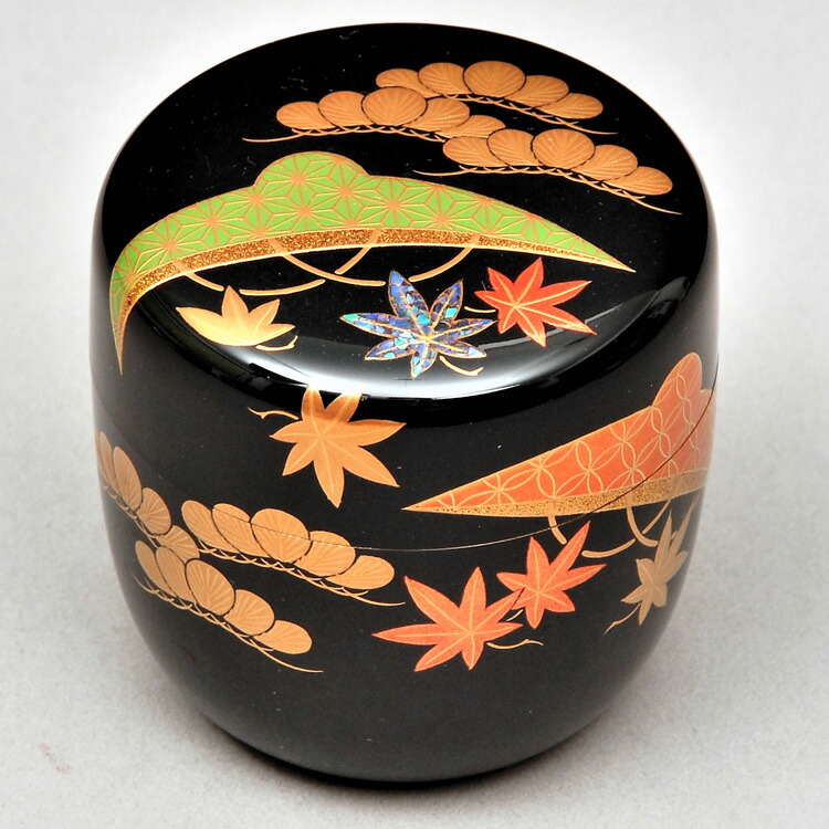 楽天市場】茶道具 茶道 棗 抹茶 送料無料 棗（なつめ） 大棗 笠に松