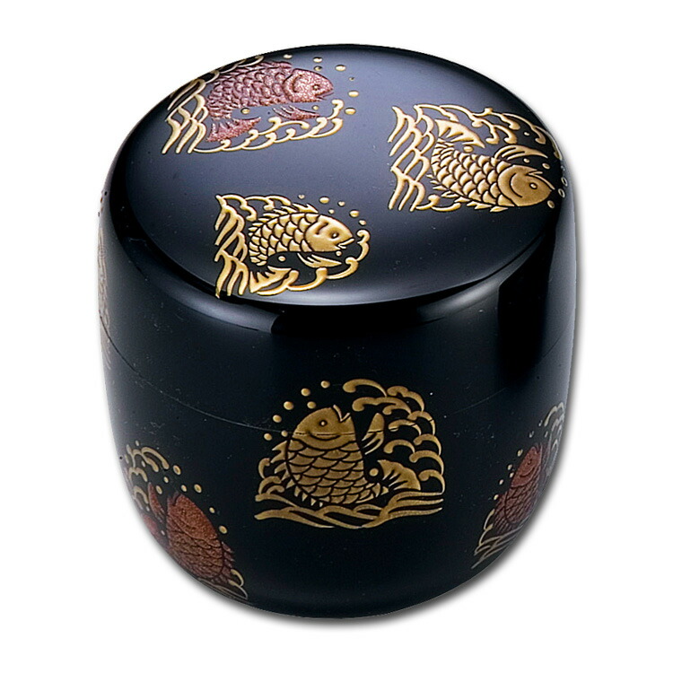 茶道具槍梅蒔絵内銀地大棗呉藤穣太郎中古品1点