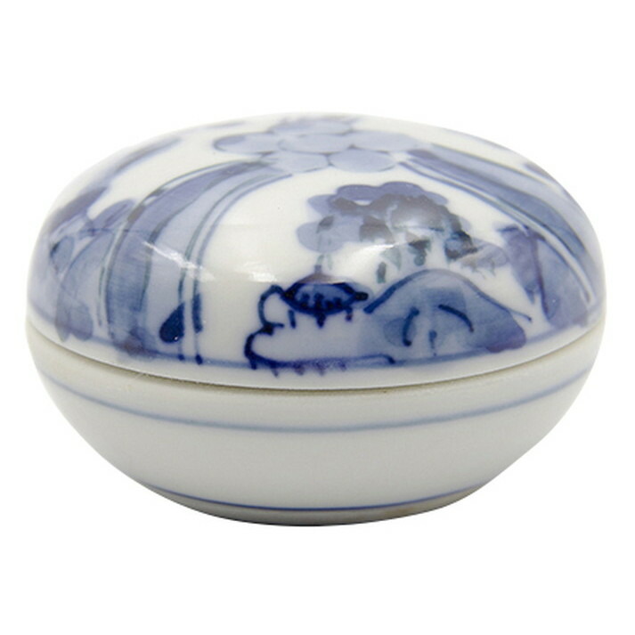 楽天市場】染付丸型香合（洞華園作） 化粧箱入 [5.3×3cm 95g] | 茶道具