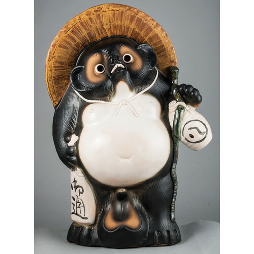 楽天市場】☆ 信楽たぬき ☆ 50号 福ひねり狸 [ 880 x 530 x 1510mm