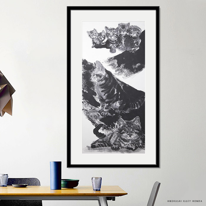 茶色の水墨画 木製フレーム付き Amazon.co.jp: [XYJP] フォトフレーム