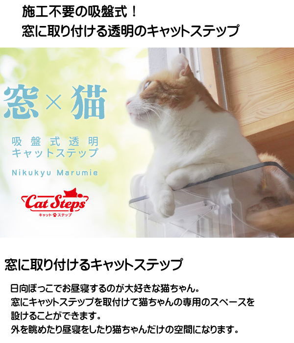 楽天市場】タカラ産業 キャットステップ（Cat Steps）窓用 PE4022 1枚