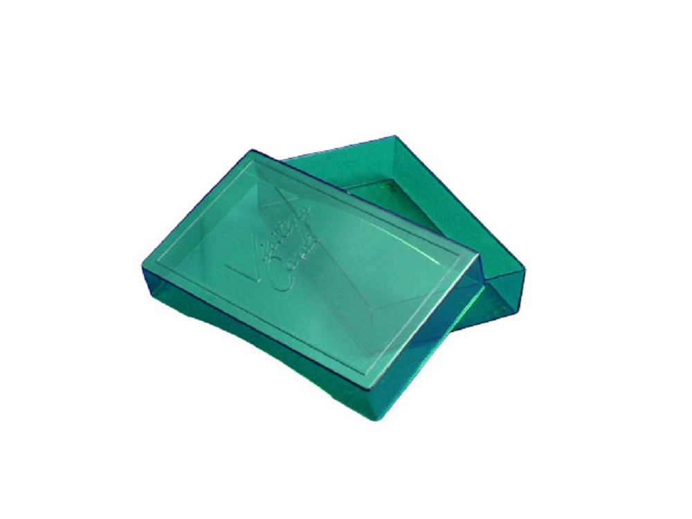 楽天市場】名刺 プラスチックケース 薄口グリーン色/200個 : 封筒