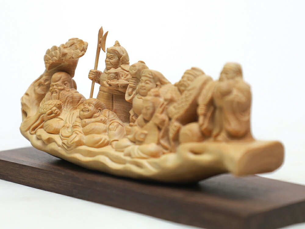 楽天市場】七福神 木彫り 置物一刀彫 / 素材：柘植 : 津山銘木有馬店