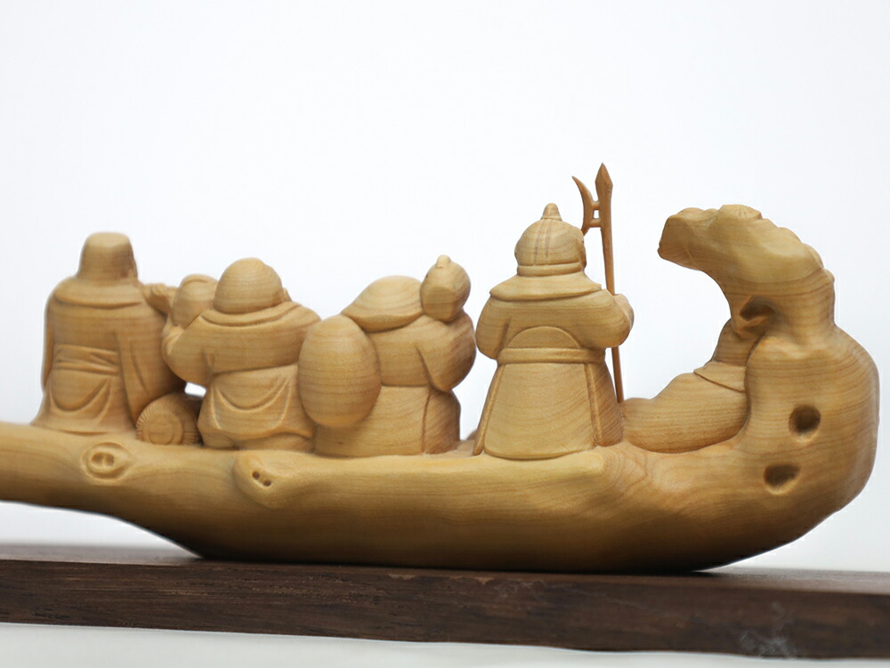 楽天市場】七福神 木彫り 置物一刀彫 / 素材：柘植 : 津山銘木有馬店
