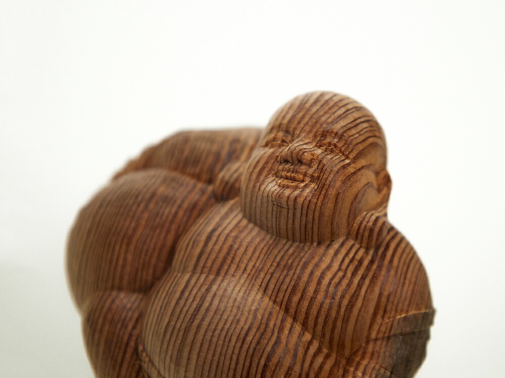 楽天市場】【総高11cm】屋久杉 布袋様 木彫り 置物 一刀彫 / 素材
