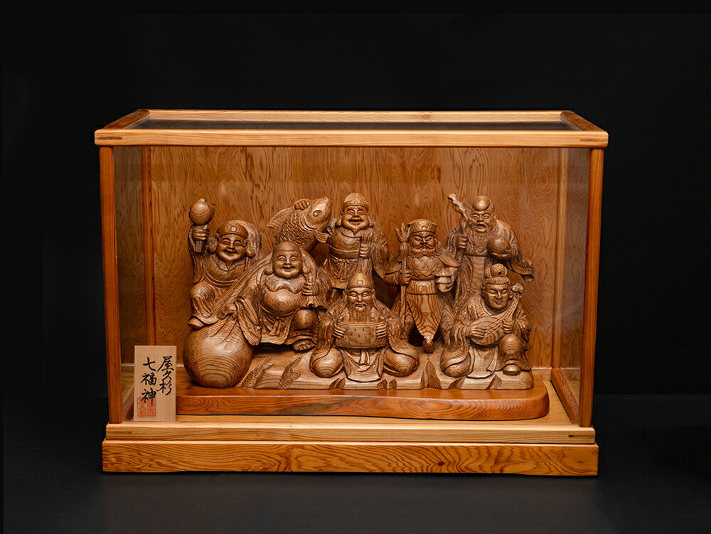 楽天市場】屋久杉 七福神 木彫り 一刀彫 / 素材：屋久杉（置物,縁起物