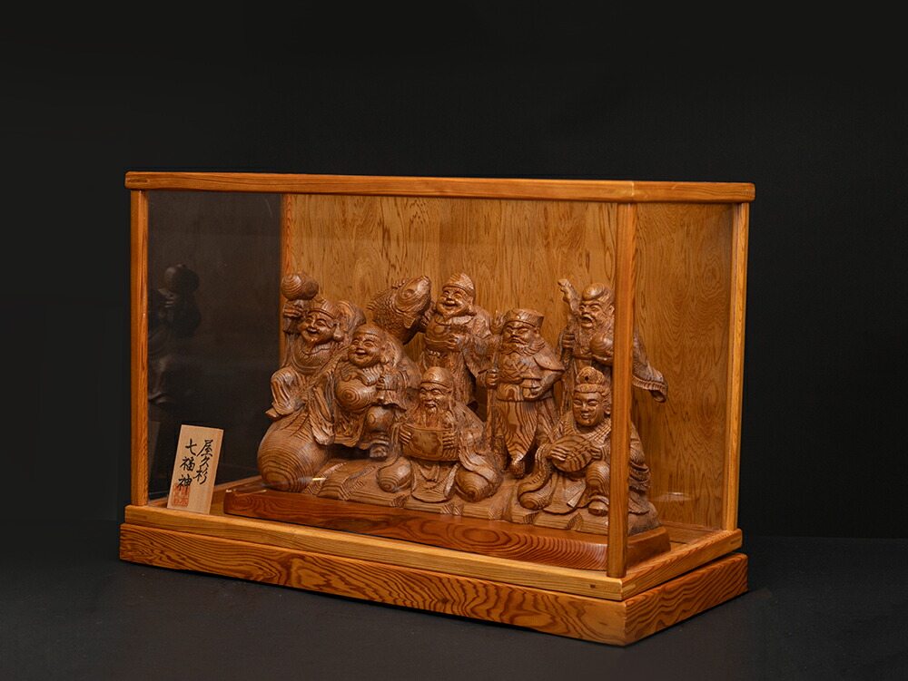 楽天市場】屋久杉 七福神 木彫り 一刀彫 / 素材：屋久杉（置物,縁起物