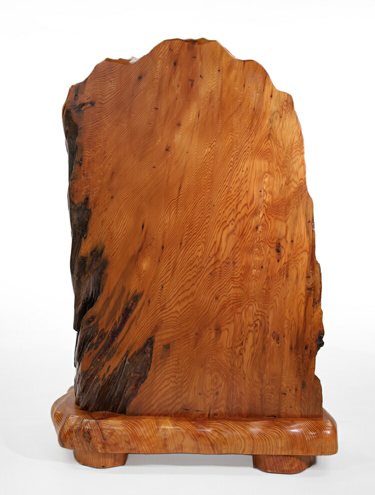 一刀彫骨董屋久杉衝立